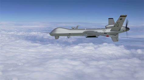 Mq 9 Reaper Drone Flying In Sky With Stock Motion Graphics Sbv