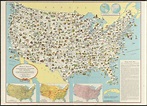Illustrierte karte der Vereinigten Staaten von Amerika - Digital ...