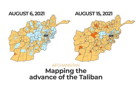 Afghanistan Mapping The Advance Of The Taliban Infographic News Al