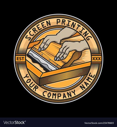 Excellent digitizing llc makes changes up until you are 100% pleased with your digitized embroidery logos or vector art logo designs for printing. Screen printing squeegee logo vector image on VectorStock ...