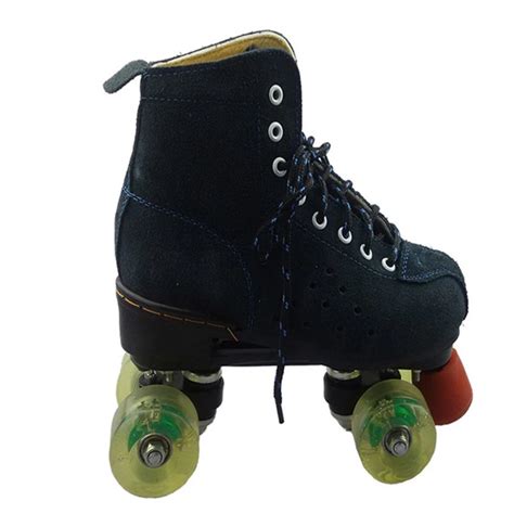 Professional Adult Double Row Figure Roller Skates Shoes Two Line Flashing Wheels Roller Skate