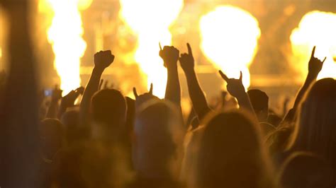 A Huge Crowd At Rock Concert Fans Waving Stock Footage Sbv 346961546