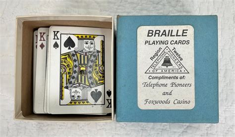 Braille Playing Cards Region Twelve Telephone Pioneers And Etsy