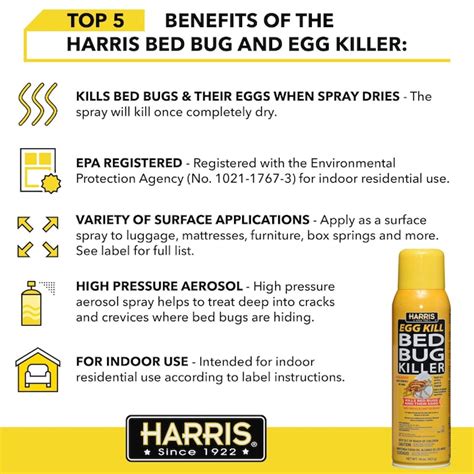 Harris Egg Kill 16 Oz Bed Bug Killer Aerosol In The Pesticides