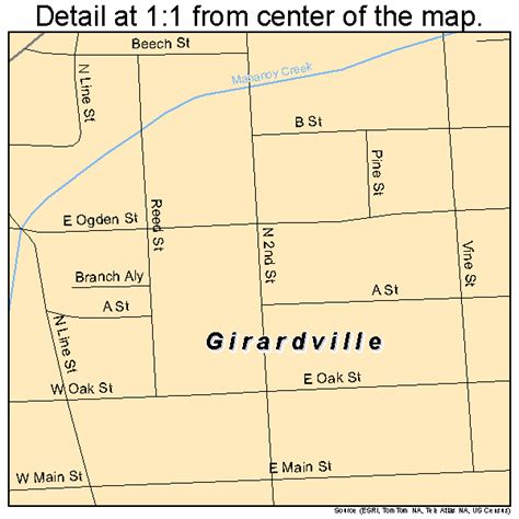 Girardville Pennsylvania Street Map 4229264