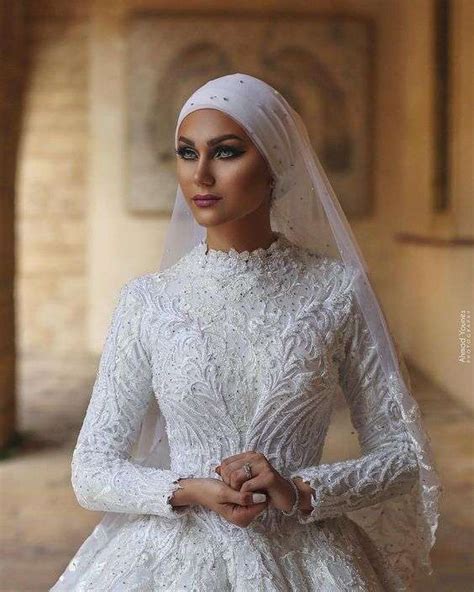 Latest Hijab Wedding Dresses 2018 Arabia Weddings