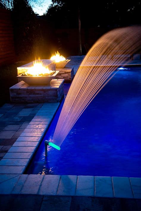 Pool Fountain Swimming Pool Accessories Waterfalls Cool Warm Pool