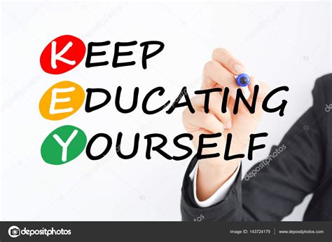 Keep Educating Yourself Business Concept Acronym Suggesting That