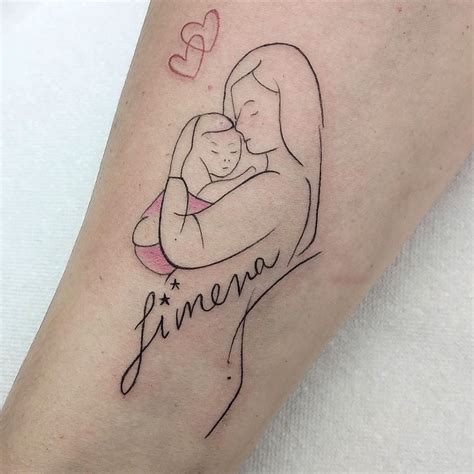 Mother And Child Tattoos Inspiring Tattoo Designs