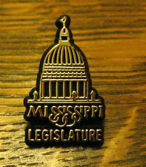 Mississippi Legislature Lapel Pin Vintage Us State Government Capitol