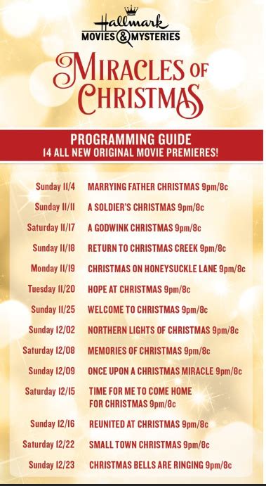 A list of 40 titles. Hallmark Movies And Mysteries Christmas Movies 2019 ...
