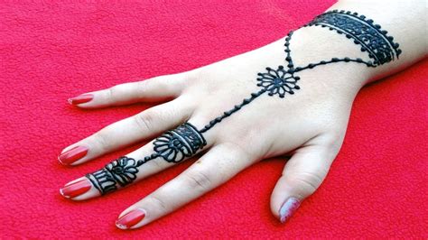 Easy Jewelry Bracelet Style Mehndi Design On Hand Back Side Youtube