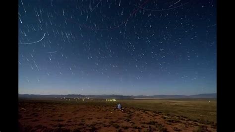 Night Sky Over Nevada Painted By Combat Planes During