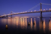 File:San Francisco Oakland Bay Bridge at night.jpg - Wikimedia Commons