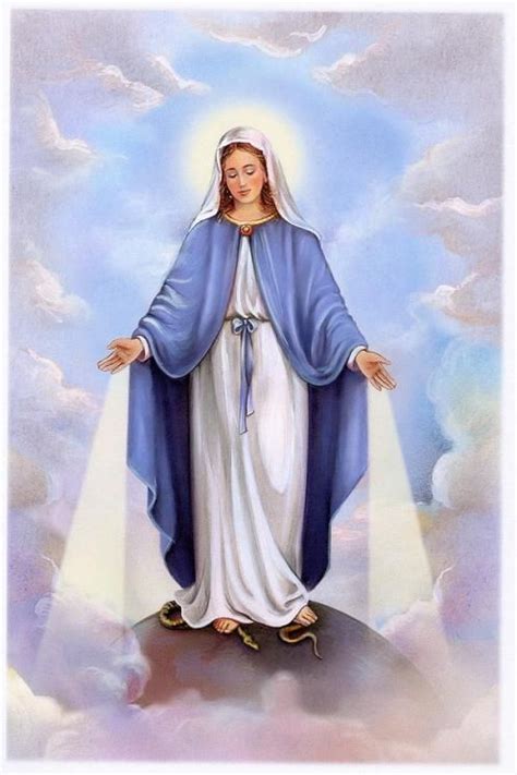 Images And Symbolism Of Our Lady Of Grace Blessed Virgin Mary