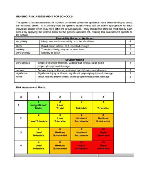 Risk Assessment Form For Schools Free Download Nude P Vrogue Co