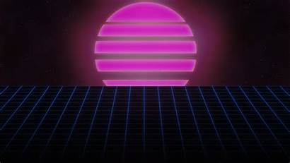 80s Sunset Retro Neon Wallpapers Deviantart Background
