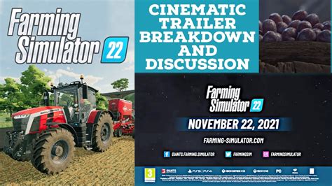 Farming Simulator 22 Cinematic Trailer Breakdown New Crops Release