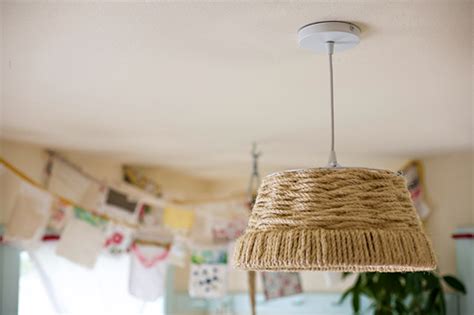 Diy Woven Rope Pendant Lamp For A Country Look