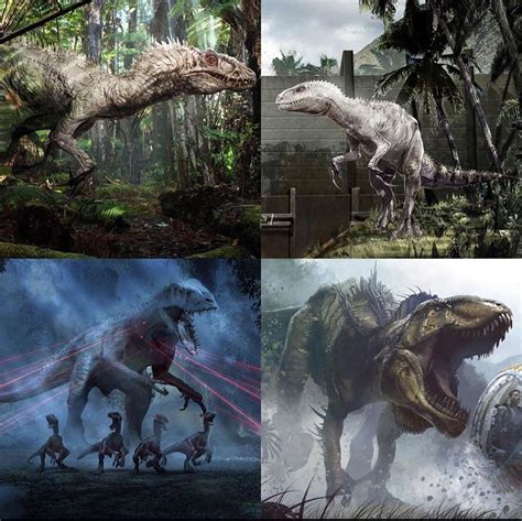 All Of The Early Concept Art For The Indominus Diabolus Malasaurus