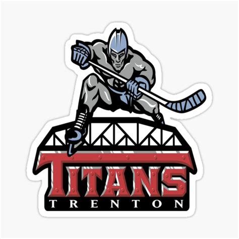 Defunct Trenton Titans Hockey Team Emblem Vintage Retro Sticker By Qrea Redbubble