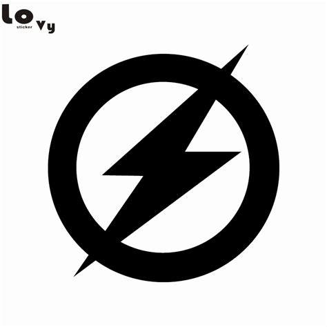 Buy Superhero The Flash Logo Vinyl Wall Sticker