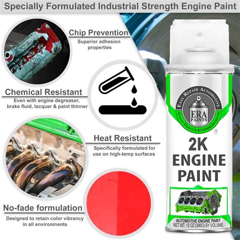 Red Engine Paint Kit With Omni Curing Catalyst Technology 2k High