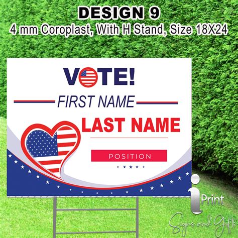 Custom Made Political Sign Campaign Yard Sign Yard Sign Etsy
