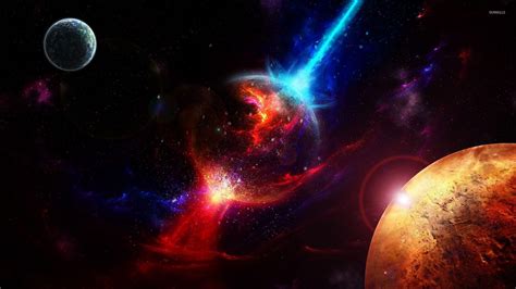 Red Galaxy Wallpapers Hd Wallpaper Cave