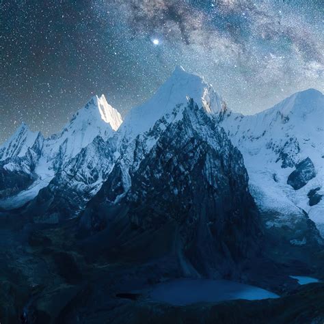 Mountains Peaks Covered With Snow 4k Ipad Wallpapers Free Download