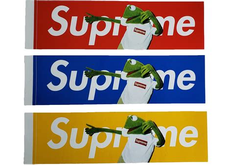 Supreme Kermit The Frog Box Logo Sticker Set Ph
