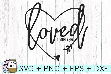 Loved Arrow Heart Svg Dxf Png Eps Cutting Files