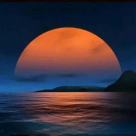 Breathtaking Beautiful Moon Scenery Nature Photography