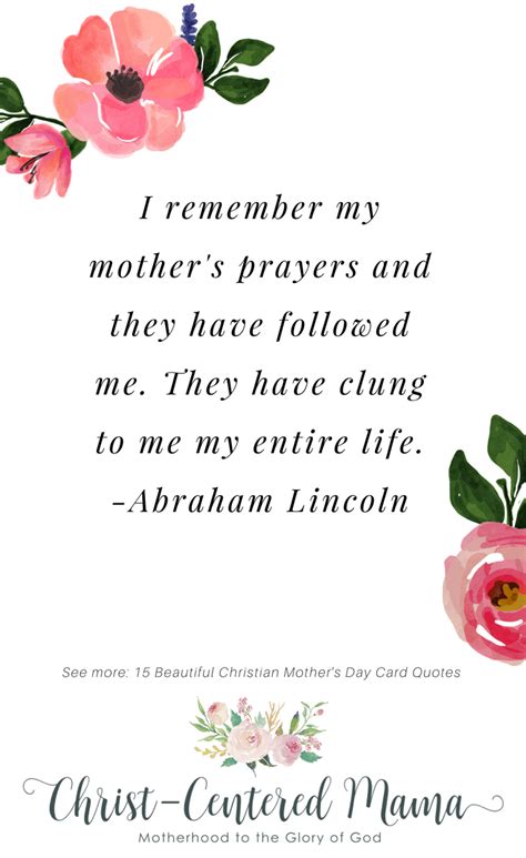 15 Beautiful Christian Mothers Day Card Quotes Christ