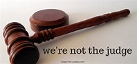 We're Not the Judge | Lara Love's Good News Daily Devotional
