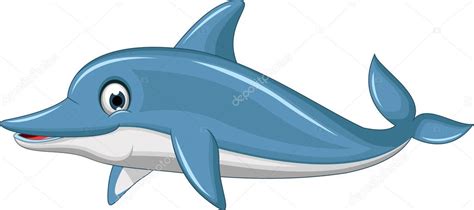 Roztomilý Delfín Kreslený — Stock Fotografie © Starlight789 125838396