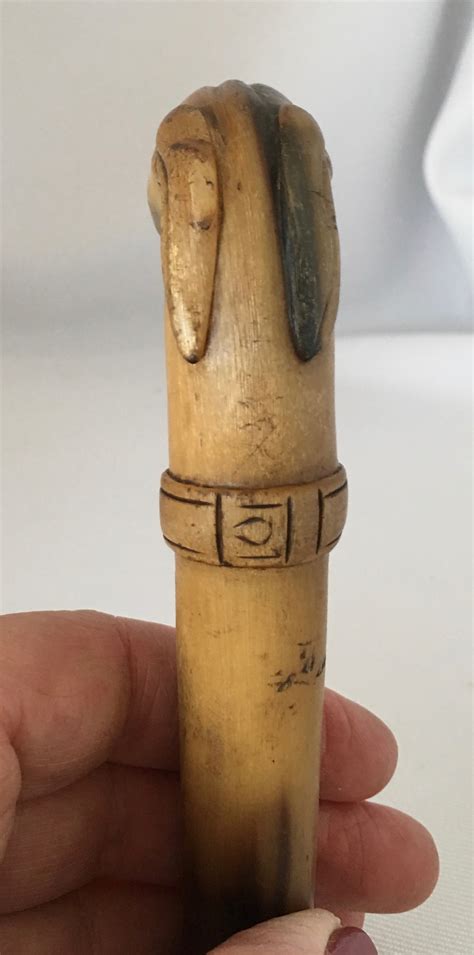 Carved Horn Walking Stick Handle 510867 Uk