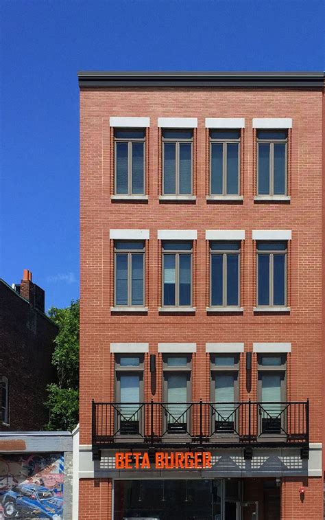 Brick Facade Mixed Use Building Residential And Commercialretail