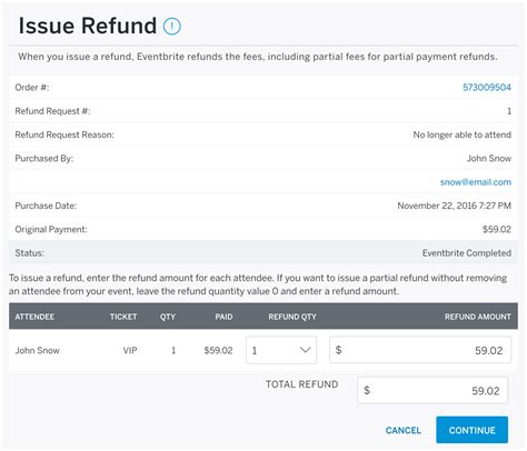 Check spelling or type a new query. How to refund an order | Eventbrite Help Center