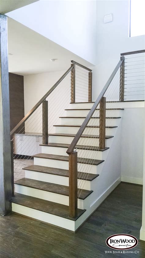 Glass And Cable Staircase Ironwood Connection Stair And Railing Company