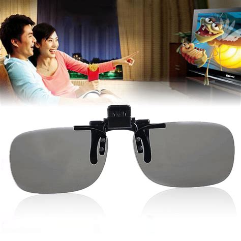 1 Pc Clip On Type Passive Circular Polarized 3d Glasses Clip For 3d Tv Movie Pc Vr Aliexpress