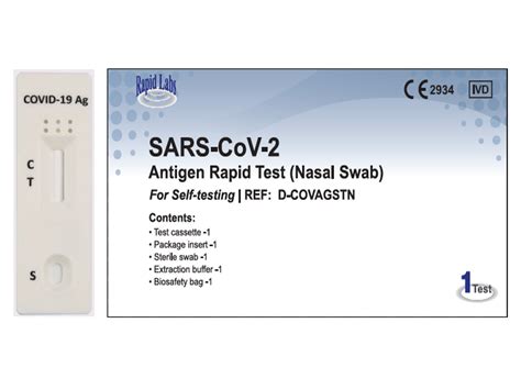 Covid 19 Antigen Rapid Test Nasal Swab Ce2934 Otc Self Test Rapid