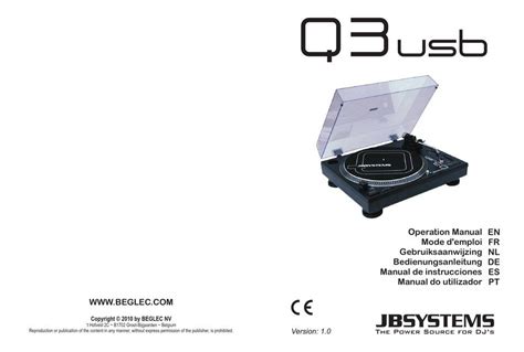 Jb Systems Q3 Usb Specs Manual And Images