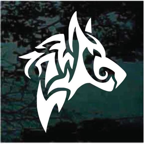 Custom Tribal Wolf Head Decals And Car Window Stickers Decal Junky