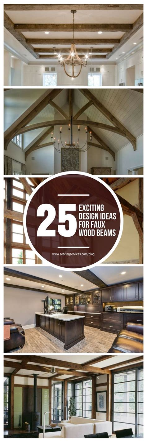 25 Exciting Design Ideas For Faux Wood Beams Wood Beams Kitchen