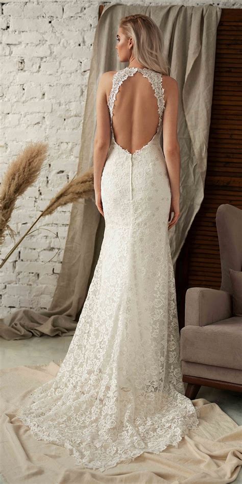 Bohemian Lace Halter Wedding Dress2cr Hi Miss Puff