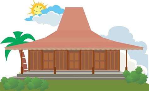 Kartun Gambar Rumah Adat Yang Mudah 5 Gambar Rumah Adat Jawa Tengah