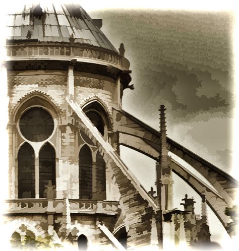 Flying Buttress At Notre Dame Photograph By Jon Berghoff Fine Art America