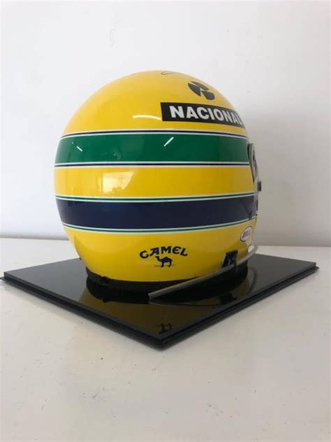 1987 Ayrton Senna Replica Bell Helmet Signed Sold Formula 1 Memorabilia