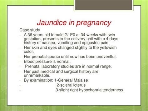 Jaundice With Pregnancy